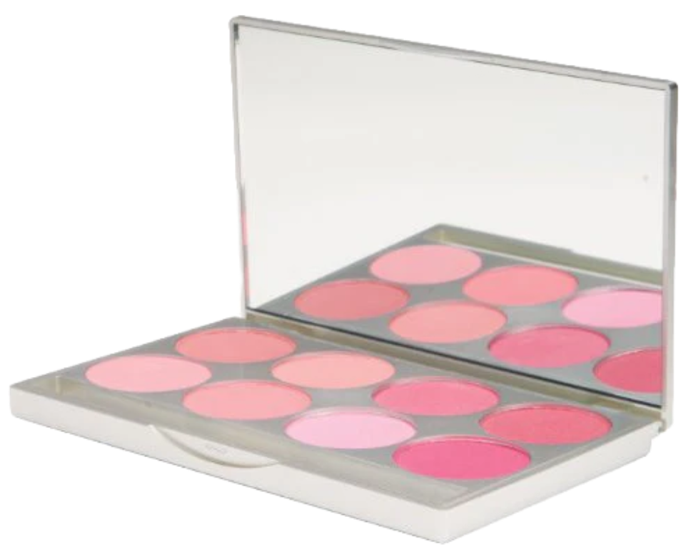 Elan Makeup Studio 8 Pan Customizable Blush and Bronzer Palette with Mirror