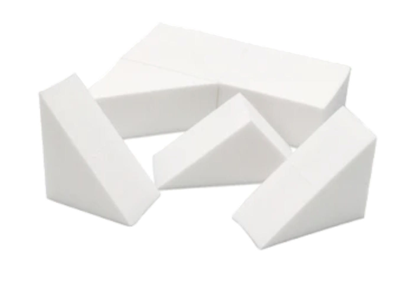 Elan Makeup Studio 8 Piece Latex Free Sponge Block for Professional Application