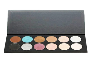 Elan Makeup Studio Professional 12 Pan Eyeshadow Palette with Magnetic Base for Custom Looks
