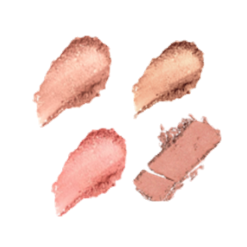 Elan Makeup Studio 4 Pan Customizable Blush Palette with Mirror
