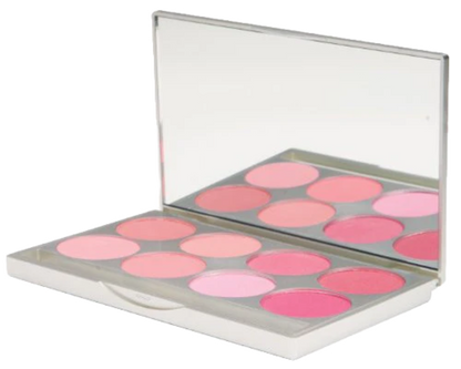 Elan Makeup Studio 8 Pan Customizable Blush and Bronzer Palette with Mirror
