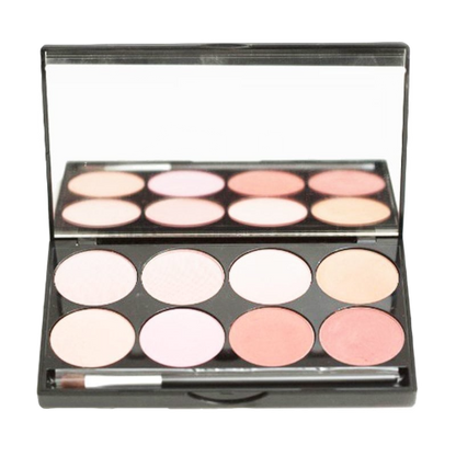 Elan Makeup Studio 8 Pan Customizable Blush and Bronzer Palette with Mirror
