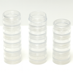Empty Stackable Foundation Jars