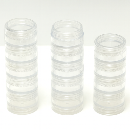 Empty Stackable Foundation Jars