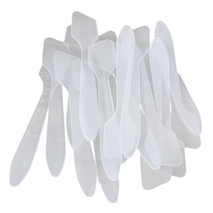 Elan Makeup Studio Angled Disposable Spatula 25 Pack for Makeup Application
