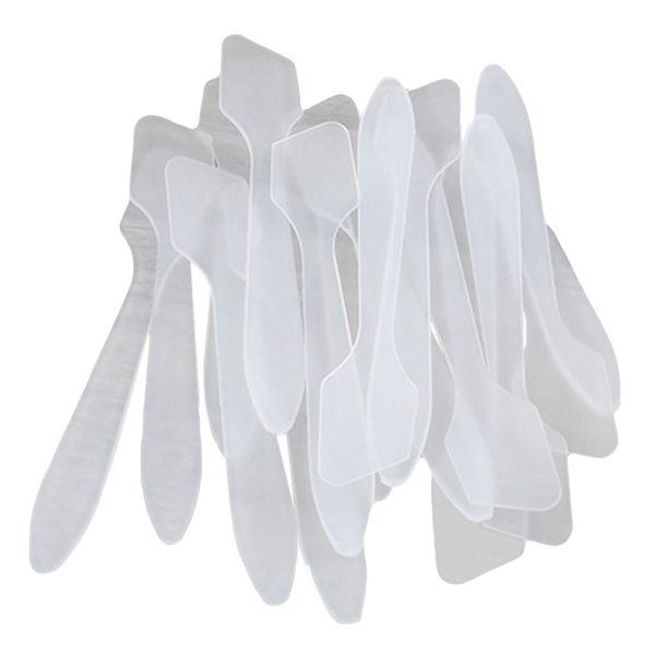 Elan Makeup Studio Angled Disposable Spatula 25 Pack for Makeup Application
