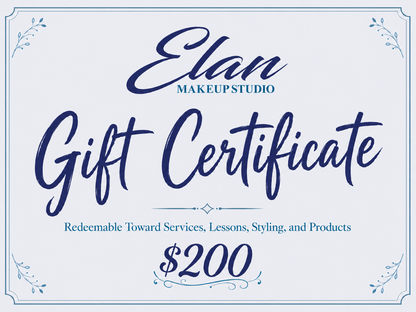 Elan Makeup Studio Gift Certificate