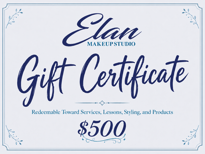 Elan Makeup Studio Gift Certificate